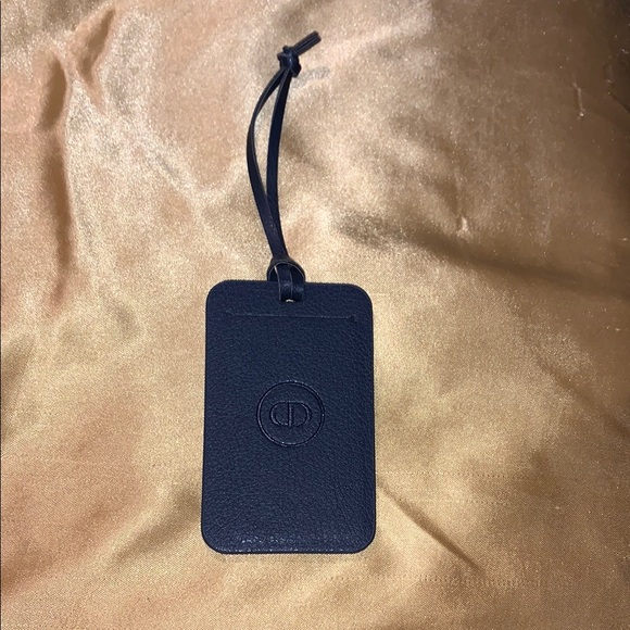Luxury Dior Blue Leather Luggage Tag NWOT - Picture 1 of 4